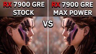 RX 7900 GRE 16GB | Stock vs Max Power Limit | Is it worth it or a waste of power?