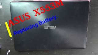 ASUS X553M | Replacing Battery.