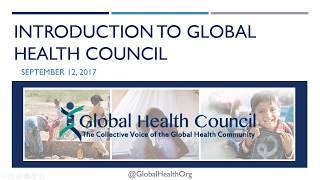 Webinar: Global Health Council, CORE Group, CUGH  Global Health Activities