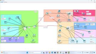 Cisco Packet Tracer Lab 2023 _ Hotel Management Networking Project using Packet Tracer