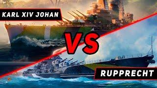 ЛИНКОР KARL XIV JOHAN VS RUPPRECHT! VKPLAY TWITCH TROVO YOUTUBE МИР КОРАБЛЕЙ | WORLD OF WARSHIPS!