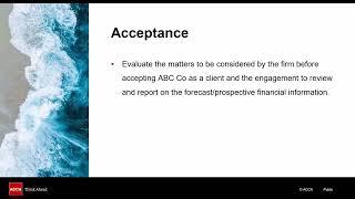 AAA Topic Explainer: Assurance on Prospective Financial Information (Forecasts)