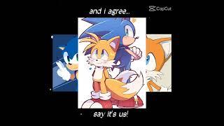 Sonic and Tails Edit#tailsplaygameandedit