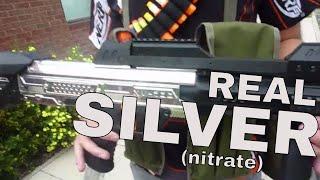 Chromed Nerf Gun Silver Plated, Stryfe Full Auto Nerf Mod & Ionfire Nerf Modulus Sniper Rifle!