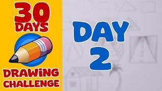 30 Days Drawing Challenge | Everyday Drawing - Day 2 | Basics of Drawing | Drawing Fundamentals