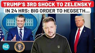 Trump's 3rd Shock To Zelensky In 24 Hrs Revealed: New Order Amid Ukraine Aid 'Pause' | Russia| Putin