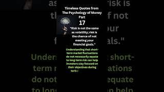 The Psychology of Money: Life Changing Quotes - Part 17 | The Wise Monk | #personalfinance #money