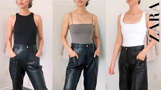 BEST ZARA BASICS | Must Have Closet Essentials | Affordable Tops & Bodysuits