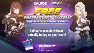 How to Get a FREE Honkai Impact 3 Monthly Pass from KALEOZ | Giveaway