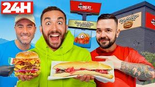 MANGIO SOLO nei FAST FOOD degli YOUTUBERS per 24H!