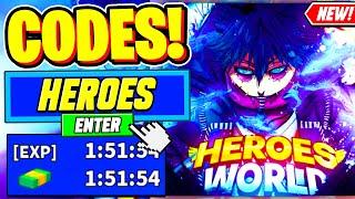 ️New️ ALL WORKING CODES For Heroes World 2024 - Roblox Heroes World Codes 2024