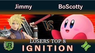 Ignition #68 LOSERS TOP 8 - Jimmy (Cloud) vs BoScotty (Kirby, ROB)