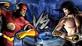 Mortal Kombat Vs. DC Universe - The Flash Vs. Liu Kang