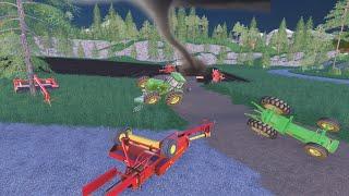 Tornado destroys our farm and tractors | Suits to boots 20 | Farming Simulator 19