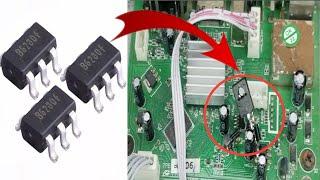 How To Repair Dead Satellite Receiver 5 Points Regulator IC | Receiver Repairing Red Light Issue