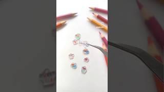 Making charm with shrink plastic ️ #shrinkplastic #diy #charmjewelry #studearrings #shrinkydinks