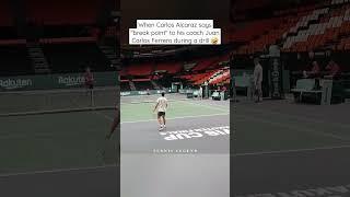 When Carlos Alcaraz tries to challenge his coach Juan Carlos Ferrero  I'm in charge Carlito