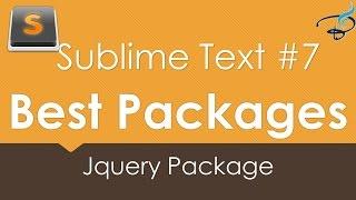 Sublime Text 3 - Best Packages #7 | Jquery Package