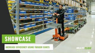 Increase productivity using tugger carts