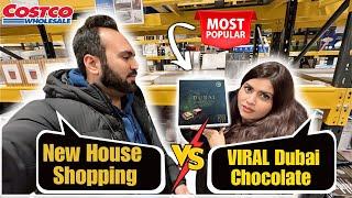 New House Shopping Vs VIRAL Dubai Chocolate | Costco UK Shopping Vlog | Indian Youtuber In England