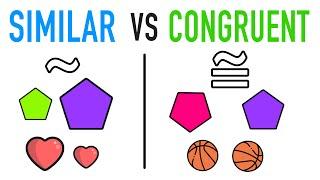 DIFFERENCE BETWEEN SIMILAR & CONGRUENT FIGURES?