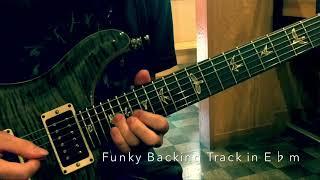 Funky Backing Track in Em guitar Improvisation