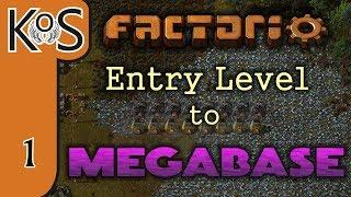 Factorio: Entry Level to Megabase Ep 1: STARTER BASE - Tutorial Series Gameplay