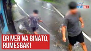 Driver na binato, rumesbak! | GMA Integrated Newsfeed