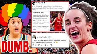 ESPN Names Caitlin Clark FIRST TEAM ALL WNBA, ROTY! Chennedy Carter CRUSHED AGAIN on CLOWN Comment!