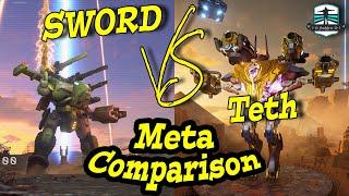 New Robot Teth vs SWORD Unit 190 - War Robots Comparison
