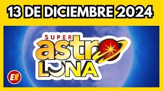 Resultado de ASTRO LUNA hoy viernes 13 de diciembre del 2024 