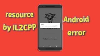 Solved/ Failed to extract resources needed by IL2CPP  Android error