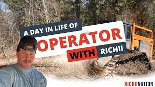 Day in the Life of an Equipment Operator | How to Clear Lines and Stack Dimes Richii Nation Ep1