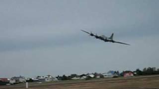 b-17 low pass in reykjavik airport