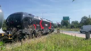 [UNIKAT] Bolesławiec, ul. Cieszkowskiego, przejazd kolejowy i dzwon KBB-6, railway crossing, [4K]