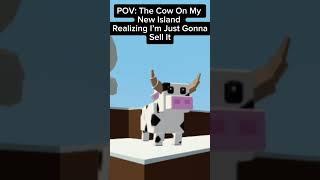 POV: the cow on my new island #roblox #islands #robloxgame #funny