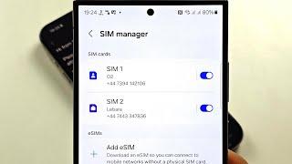 How To Setup Dual SIM in Samsung Galaxy S24 Ultra