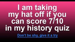 Test Your History Knowledge with This Fun Quiz - Can You Get a Perfect Score?