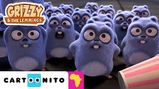 Arctic Ice Cream Race | Grizzy and The Lemmings | Cartoons For Kids | @CartoonitoAfrica