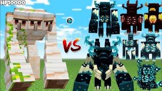 Op Mutant Iron Golem Vs Warden In Minecraft | [ Pocket Edition ] Minecraft Version 1.20.81.01 