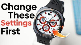 Got Your Samsung Galaxy Watch Ultra? Change These Settings First!!