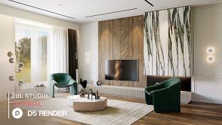 D5 Render realistic interior rendering tutorial | Living room 95