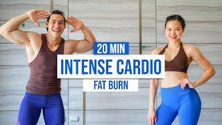 20 MIN INTENSE CARDIO FOR FAT BURN I Super Fun & Sweaty