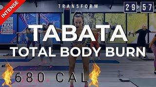 60-min Total-Body Burn TABATA + ABS / Light Weights Body Sculpting, Weight Loss + Shred Belly Fat 