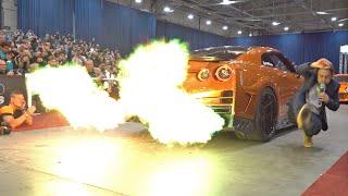 Biggest Flames Seen on a Nissan GT-R? 1041HP TopSecret GT-R R35 with Armytrix!