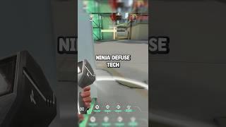 SECRET Ninja Defuse Tech in Valorant  #valorant #valorantclips