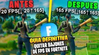 GUIA DEFINITIVA PARA QUITAR LOS BAJONES DE FPS EN FORTNITE!!