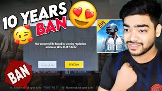 GOOD NEWS PUBG LITE 10 YEARS BAN START  | PUBG LITE NEW UPDATE ANTI CHEAT HIGH | PUBG MOBILE LITE