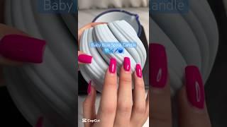 Baby Blue Spiral Candle ASMR🩵#candle #candles #candlemaking #diy #candlebusiness #babyblue #blue