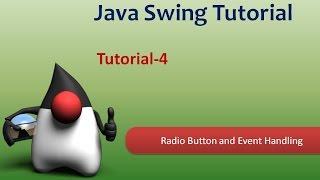 How to create radio button in java and handle event using Swing